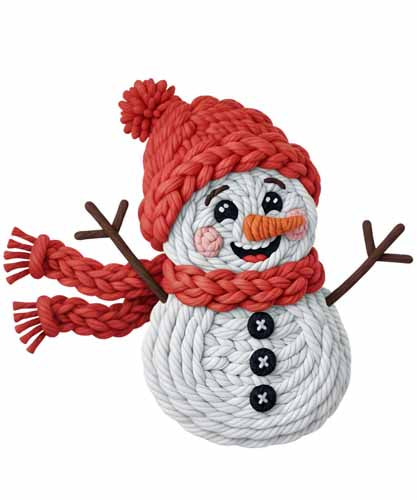 Faux Yarn Christmas DTF Transfer814