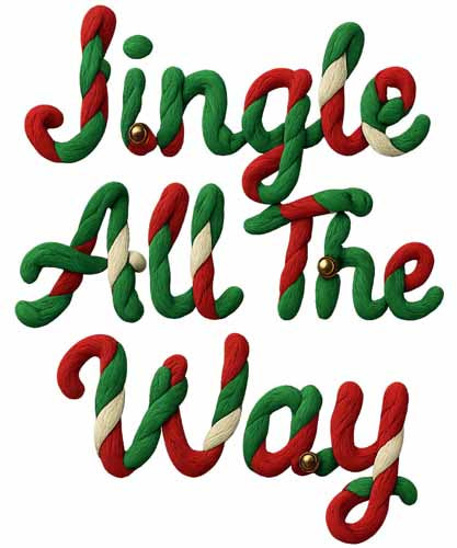 Faux Yarn Christmas DTF Transfer820