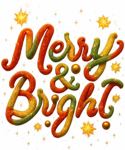 Faux Yarn Christmas DTF Transfer823