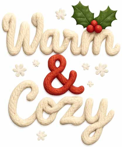 Faux Yarn Christmas DTF Transfer832