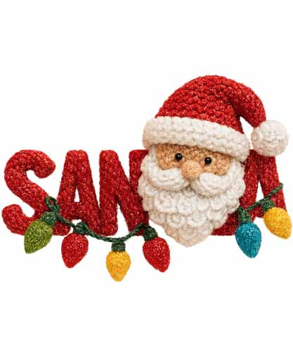 Faux Yarn Christmas DTF Transfer834