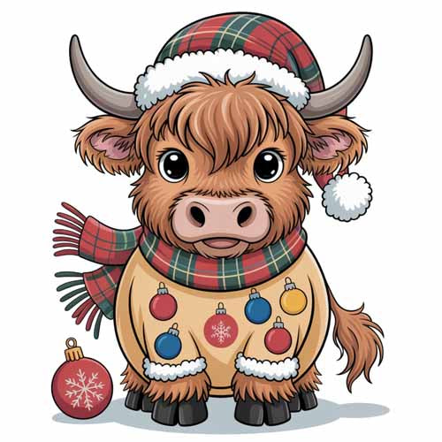 Faux Yarn Christmas DTF Transfer87