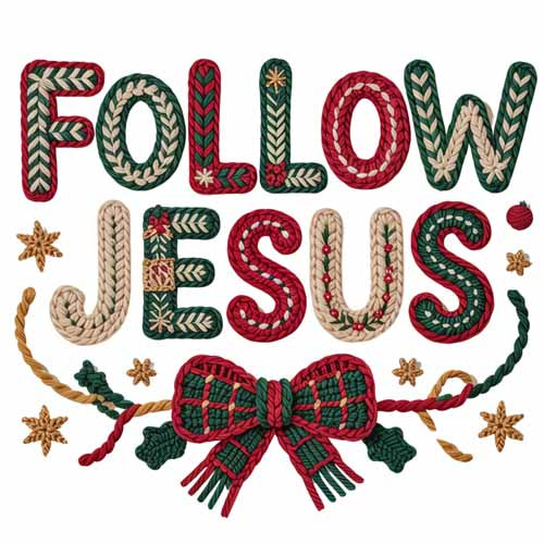 Faux Yarn Christmas DTF Transfer89