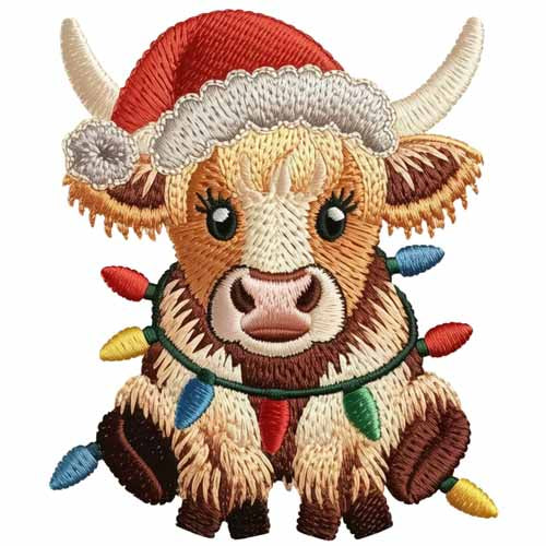 Faux Yarn Christmas DTF Transfer90