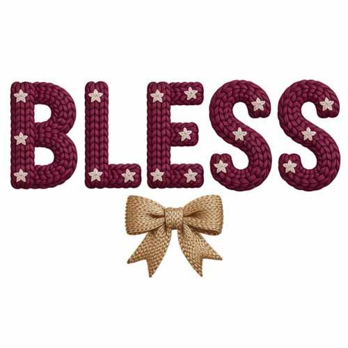 Faux Yarn Christmas DTF Transfer93