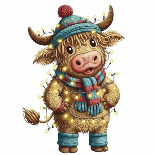 Faux Yarn Christmas DTF Transfer97