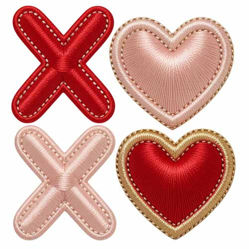 Faux Yarn Valentine's DTF Transfer1