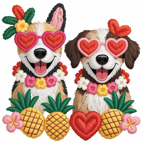 Faux Yarn Valentine's DTF Transfer 11