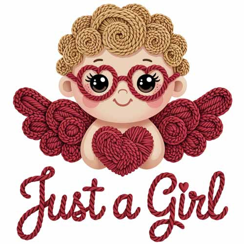 Faux Yarn Valentine's DTF Transfer 114