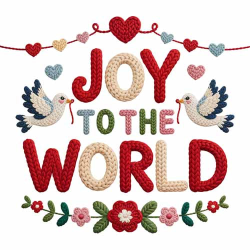 Faux Yarn Valentine's DTF Transfer 119