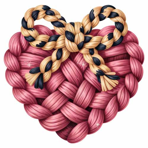 Faux Yarn Valentine's DTF Transfer 139