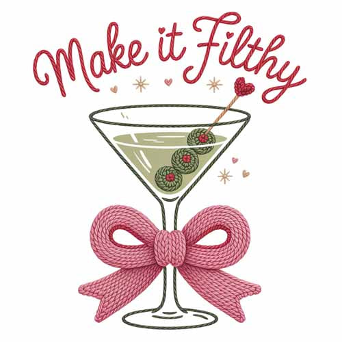 Faux Yarn Valentine's DTF Transfer 148