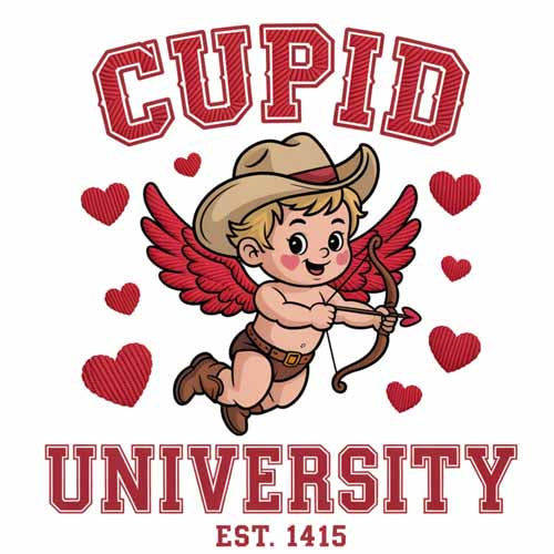 Faux Yarn Valentine's DTF Transfer 156