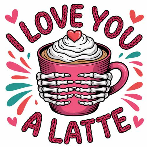 Faux Yarn Valentine's DTF Transfer 157