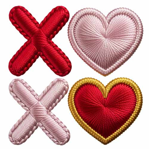 Faux Yarn Valentine's DTF Transfer 164