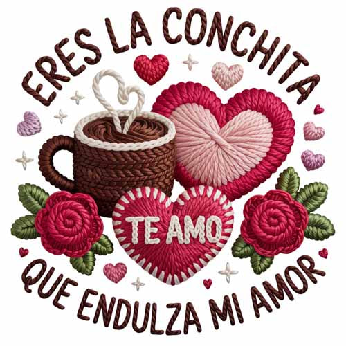 Faux Yarn Valentine's DTF Transfer 170