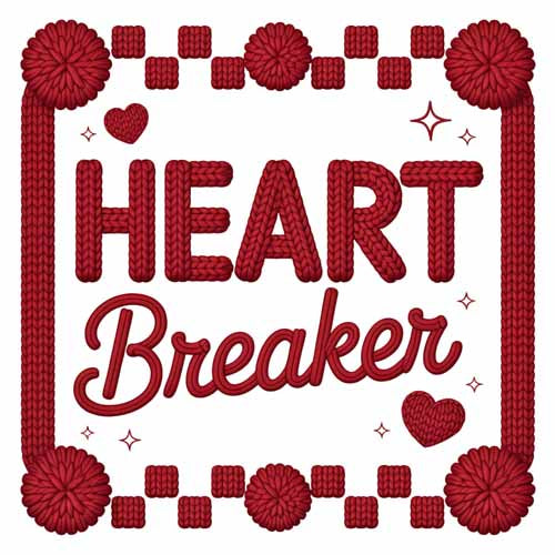 Faux Yarn Valentine's DTF Transfer 177