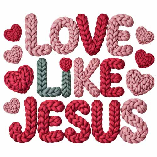 Faux Yarn Valentine's DTF Transfer 181