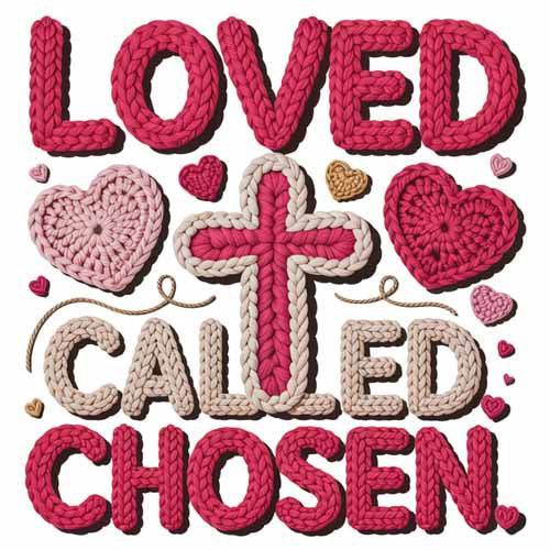 Faux Yarn Valentine's DTF Transfer 185