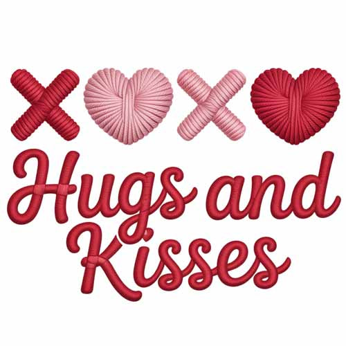 Faux Yarn Valentine's DTF Transfer 187