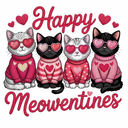 Faux Yarn Valentine's DTF Transfer 191