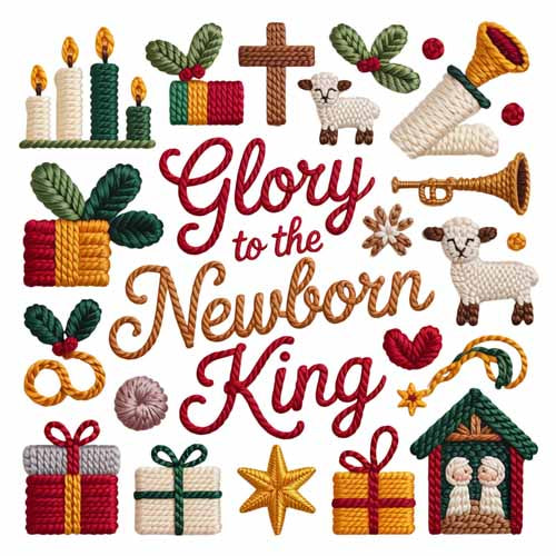 Faux Yarn Valentine's DTF Transfer 194