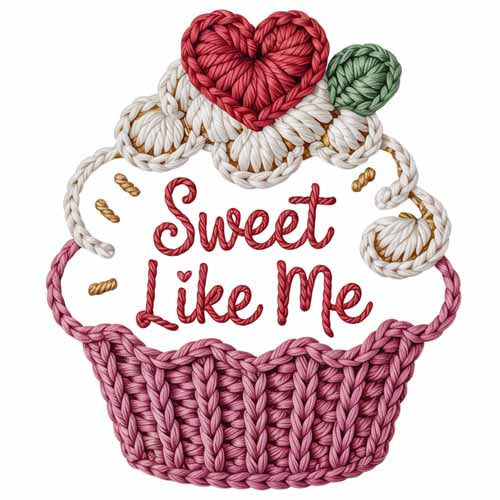 Faux Yarn Valentine's DTF Transfer 20