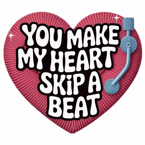 Faux Yarn Valentine's DTF Transfer 216