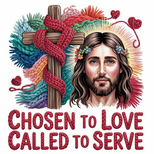 Faux Yarn Valentine's DTF Transfer 219