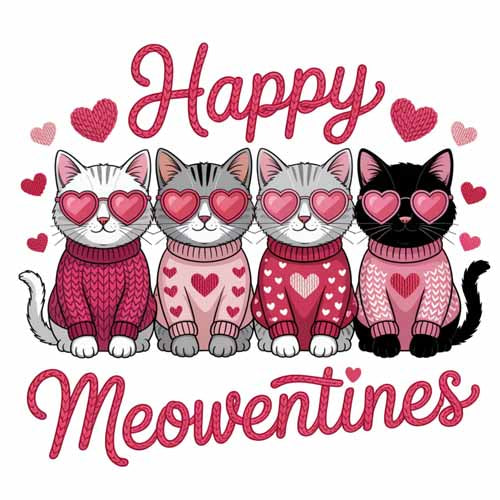 Faux Yarn Valentine's DTF Transfer 243