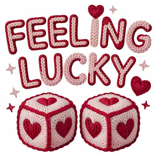 Faux Yarn Valentine's DTF Transfer 247