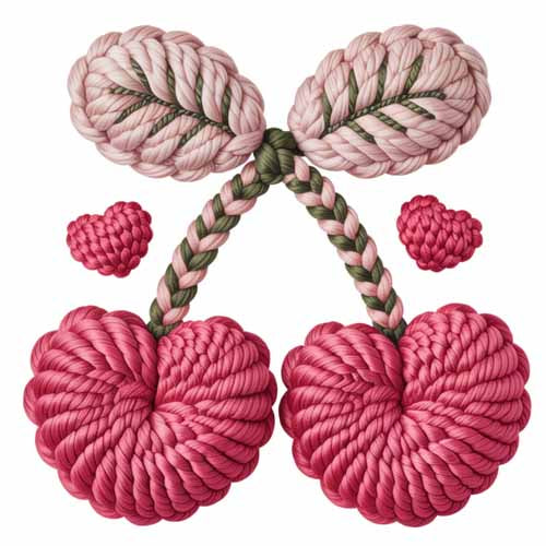 Faux Yarn Valentine's DTF Transfer 252