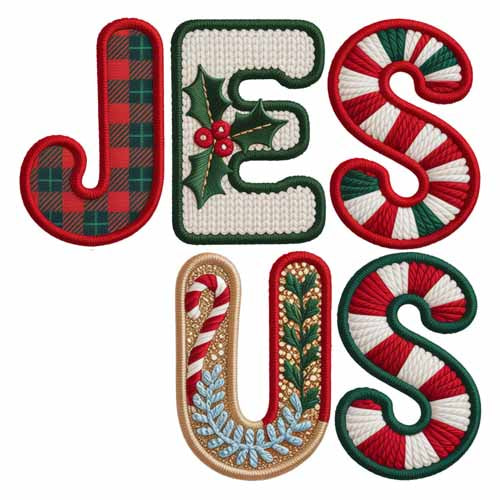 Faux Yarn Valentine's DTF Transfer 253