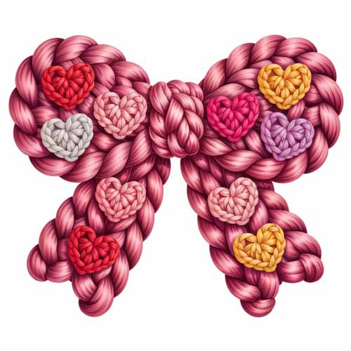 Faux Yarn Valentine's DTF Transfer 271