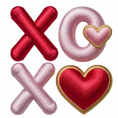 Faux Yarn Valentine's DTF Transfer 276