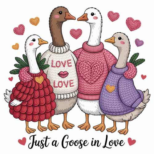 Faux Yarn Valentine's DTF Transfer 282