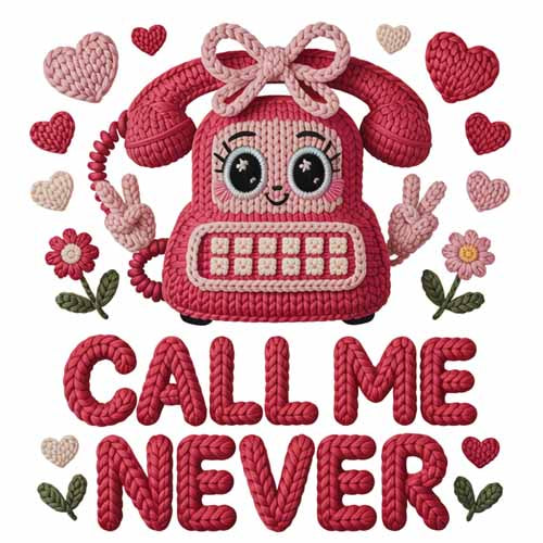 Faux Yarn Valentine's DTF Transfer 293