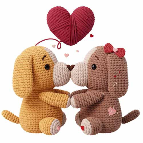 Faux Yarn Valentine's DTF Transfer 294