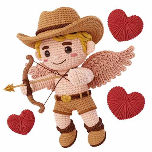 Faux Yarn Valentine's DTF Transfer 300