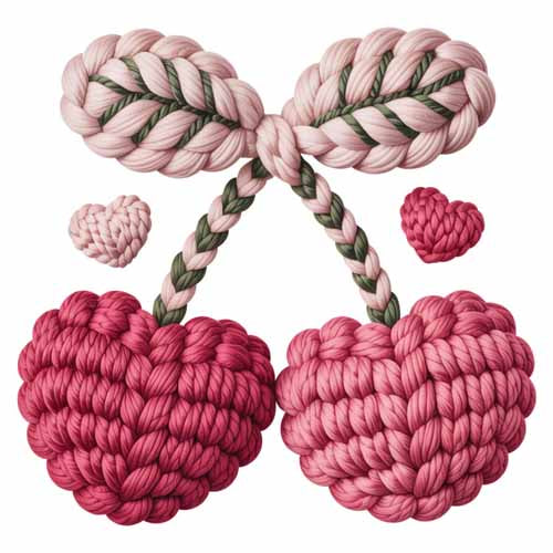 Faux Yarn Valentine's DTF Transfer 301