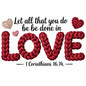 Faux Yarn Valentine's DTF Transfer 307