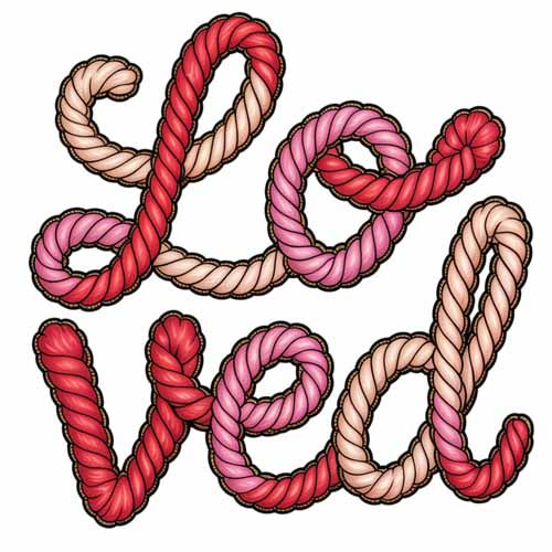 Faux Yarn Valentine's DTF Transfer 31