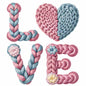 Faux Yarn Valentine's DTF Transfer 322