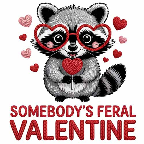 Faux Yarn Valentine's DTF Transfer 345