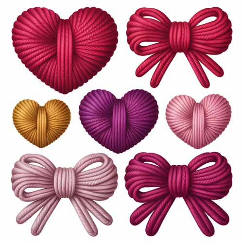 Faux Yarn Valentine's DTF Transfer 347