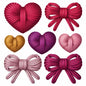 Faux Yarn Valentine's DTF Transfer 347
