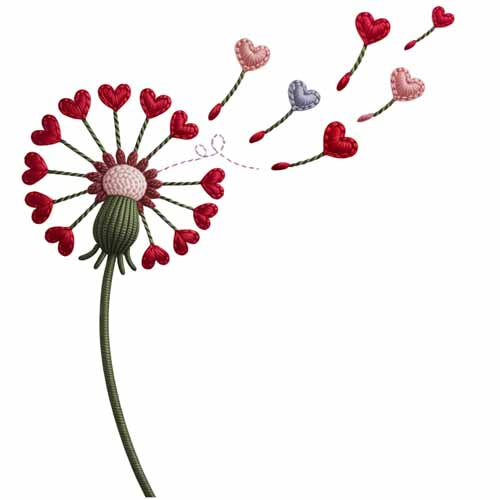 Faux Yarn Valentine's DTF Transfer 350