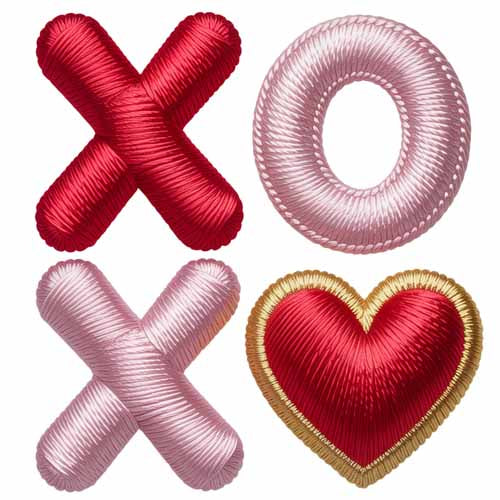 Faux Yarn Valentine's DTF Transfer 35