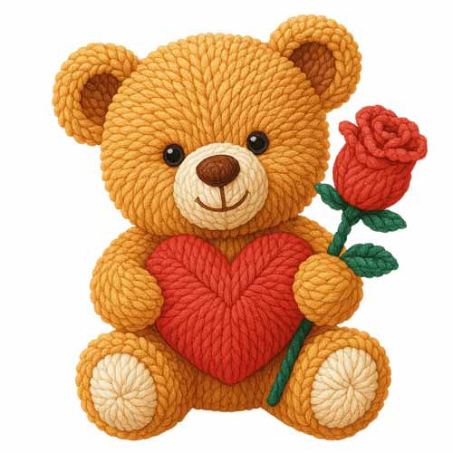 Faux Yarn Valentine's DTF Transfer 362