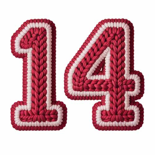 Faux Yarn Valentine's DTF Transfer 366